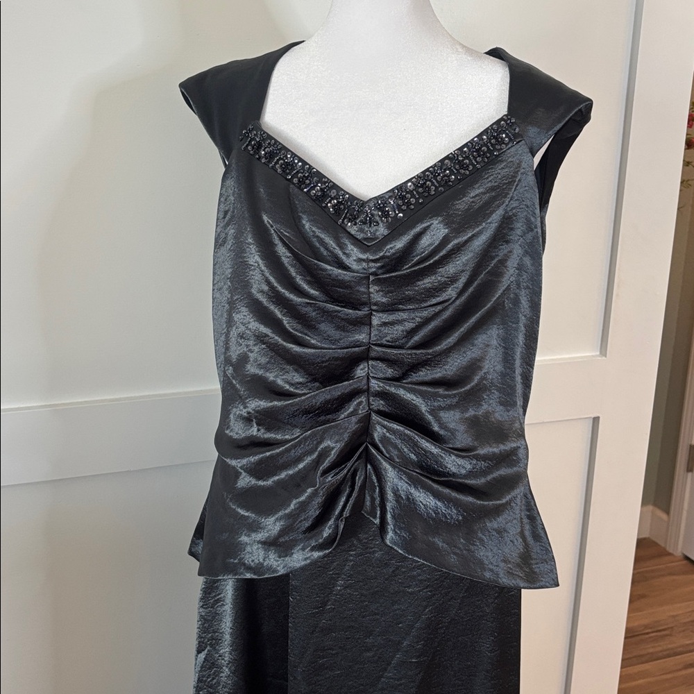 Patra Shimmering Grey Maxi Dress in size 14-16 like new condition